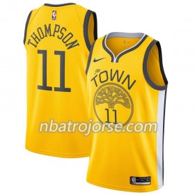 Män Golden State Warriors Tröja Klay Thompson 11 2018-19 Nike Gul Swingman